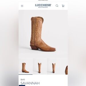 Luchesse Bootmaker - Savannah Tan Western Cowboy Boots